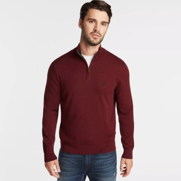 Nautica Other - Nautica Quarter Zip Pullover Sweater Burgundy S